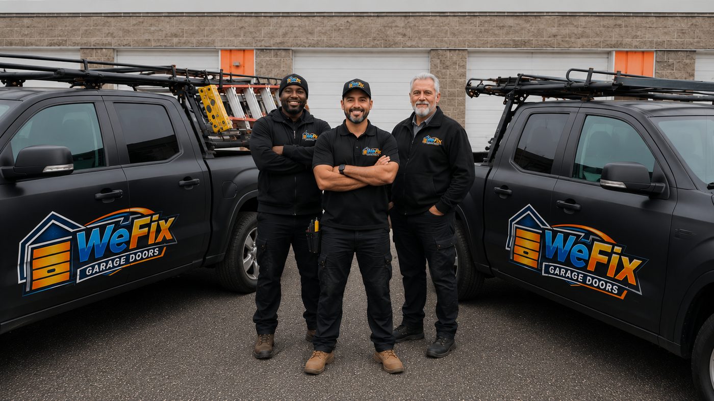 WeFix Garage Doors service trucks in Jacksonville, FL